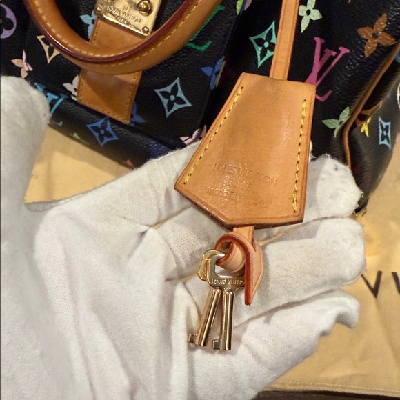 🔥Authentic Louis Vuitton speedy Takashi Murakami multi color Bag size 30 - Picture 17 of 17